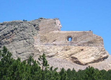 Horse on Crazy Horse Memorial Supports National Native American Day